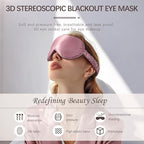 Adjustable Silk Sleep Mask for Custom Comfort | 3D Contour & Blackout Nose Wing - Image 3