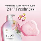 Olay Body Wash for Women, Fresh Radiance, 24/7 Skin-Loving Freshness, Visibly - Image 3