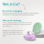 HEETA Scalp Massager 2 Pack for Hair Growth, Soft Silicone Bristles to Remove - Image 5