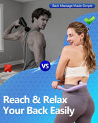 3-in-1 Detachable Massage Gun Deep Tissue, Ergonomic Extension Handle Back - Image 2