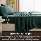 CozyLux Satin Sheets Queen Size Bed Set - Image 4