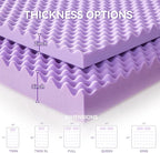 SINWEEK 1.5 Inch Egg Crate Cooling Gel Memory Foam Mattress Topper Full Size - Image 7