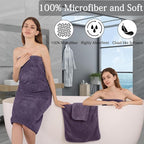 Ycosy 4 Pack Extra Large Microfiber Bath Towels Set, 35x70 inches, Less Lint - Image 4