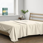THREAD SPREAD 100% Organic Cotton Percale Flat Sheet Twin Size by THREADSPREAD