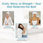 Hair RePear The Ultimate Hair Towel – Generous 29" x 45" Cotton Hair Towel - Image 4