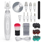 PELCAS Electric Nail File, 5 Speeds Manicure and Pedicure Kit, Cordless Nail by PELCAS