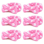 Casoty 6 Pcs Makeup Hair Headbands, Soft Coral Fleece Spa Headband by Casoty
