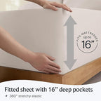LuxClub 5 PC Sheet Set Bed Sheets Deep Pockets 16" Eco Friendly Wrinkle Free - Image 6