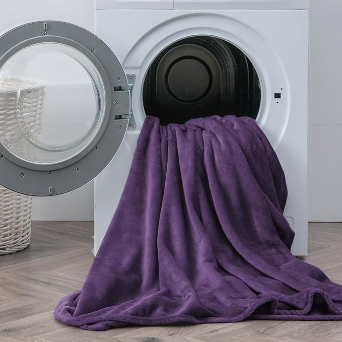 BEDELITE Flannel Sheets Twin Size Purple - Image 8