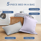 Sasttie Twin XL Comforter Set, 5 Pieces Reversible Twin XL Bed in a Bag - Image 7