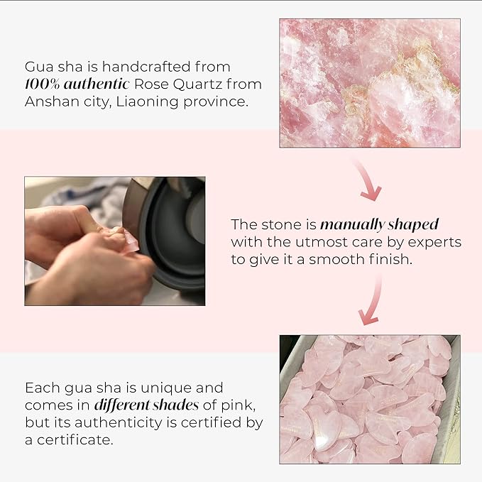 PLANTIFIQUE Rose Quartz Gua Sha Tool – Anti-Aging Face Massager & Jawline Shaper - Image 5