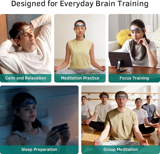 EEG Neurofeedback Headband for Meditation & Brainwave Monitoring, Real-Time - Image 8