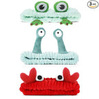 WLLHYF 3 Pack Spa Headband Face Wash Hairband Facial Makeup Head Wraps Cartoon by WLLHYF