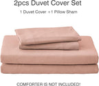 PURE ERA Jersey Knit Duvet Cover Set 100% T-Shirt Cotton Super Soft Comfy 2pc - Image 7