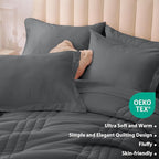 Twin Comforter Set Dark Grey - Image 5