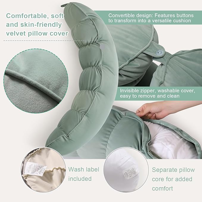 Peallow – Long Round Body Pillow - Image 4