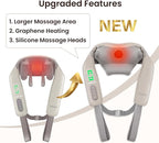 Heycool Cordless Neck and Shoulder Massager, Graphene Heating, Upgraded Shiatsu - Image 4
