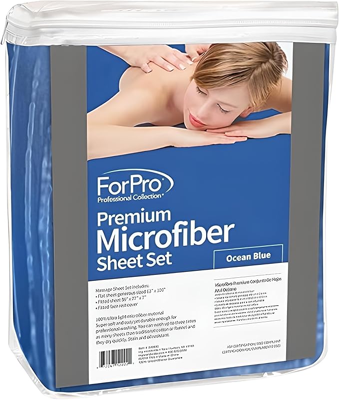ForPro Professional Collection Premium Microfiber 3-Piece Massage Sheet Set - Image 5