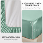 CozyLux Satin Sheets Full Size Sheets - Image 4