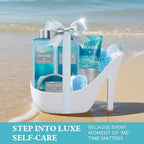 Spa Luxetique Gifts for Women High Heel Gift Set for Women 8pcs Ocean Breeze - Image 7