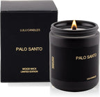 Lulu Candles | Palo Santo | Wood Wick | Luxury Scented Soy Jar Candle | Hand by LULUCANDLES