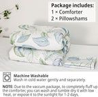 LEMIROE Botanical Cotton Comforter King Size - Image 7