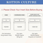 Kotton Culture 3 Pc Queen Size Duvet Cover Set- 100% Egyptian Cotton Sateen 600 - Image 3