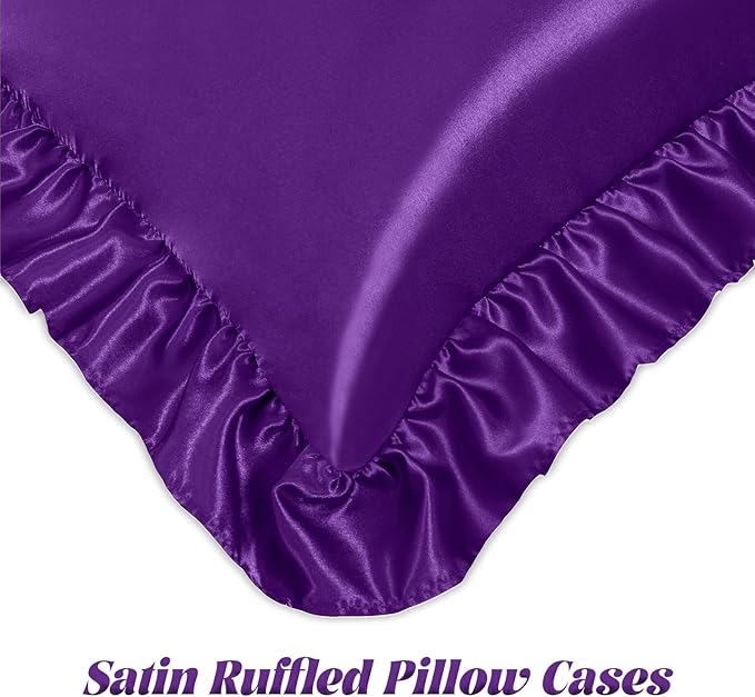 Homiest Ruffle Satin Pillowcase - Image 4
