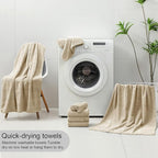 8 Piece Bath Towel Set-2 Oversized Bath Sheets, 2 Hand Towels, 4 - Image 8