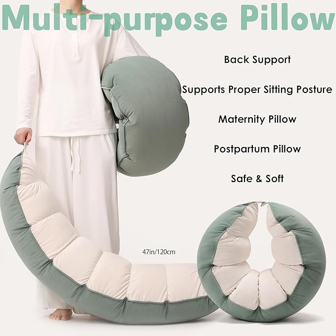Peallow – Long Round Body Pillow - Image 7