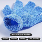 10 Pairs Exfoliating Gloves, Made of 100% Nylon, 10 Colors Double Sided - Image 4