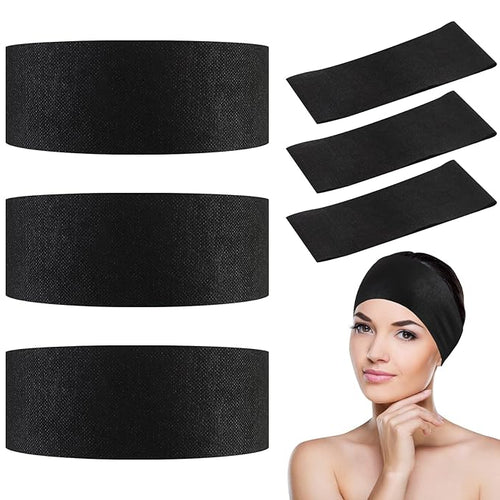 128 Pieces Disposable Spa Facial Headbands Stretch Non Woven Facial Headbands by PINKXHY