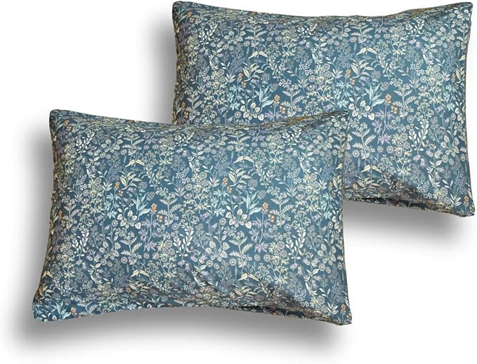 mixinni Small Blue Flower Duvet Cover Full Garden Style Floral Duvet Comforter - Image 6