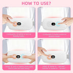 Portable Heating Pad Period Cramps: 2 Timer 6 Heat Levels 6 Vibration Modes - Image 4