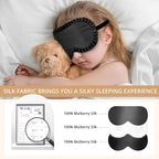 Kids Sleep Mask, 100% Real Mulberry Silk Eye Mask, Sleeping Mask - Image 2