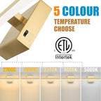 Gold Bathroom Vanity Light 39.4 inch, 30W Dimmable 5CCT LED Modern Bathroom - Image 4