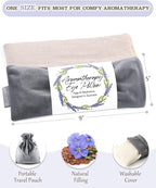 Lavender Eye Pillow for Relaxation, Sleep – Weighted Eye Mask for Headache - Image 4