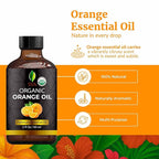 SVA Orange Essential Oil Organic – 2 Fl Oz – 100% Natural Organic Orange Oil - Image 2