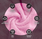 Avalon Towels Luxury 8 Piece Pink Towels Set, 2 Bath Towels, 2 Hand Towels and - Image 5