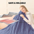 greenoak Heated Blanket Electric Queen Size 84"X90" Dual Control, Heating - Image 7