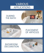 Acrylic Bathtub Tray Clear Bathtub Caddy Bath Tray Table - Image 6
