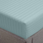 Feather & Stitch 1 PC Fitted Sheet California King Size, 100% Cotton Damask by FEATHERSTITCHNEWYORK
