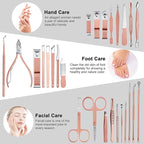 Manicure Set, ewinever 26PCS Professional Pedicure Kit Stainless Steel Nail - Image 2