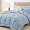 Sasttie Full Size Comforter Sets, 7 Pieces Bed in a Bag Full, Complete Bedding by SASTTIE