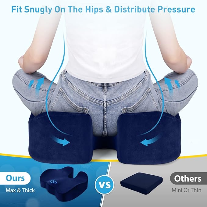 BlissTrends Seat Cushion, 5.2in Thick Memory Foam Cushions - Image 4