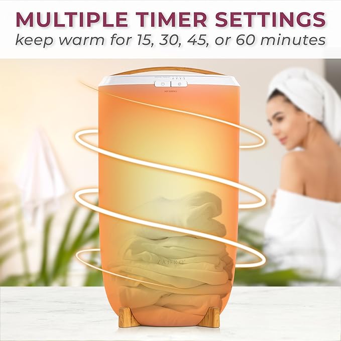Zadro Large Hot Towel Warmer Bucket Timer Electric Towel Warmer - Image 5
