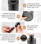 URPOWER Waterless Essential Oil Diffuser: No Water Needed Battery Operated - Image 8