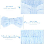 Ondder 8 Pcs Blue Spa Headbands - Image 2