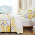 YIKUSH Quilt Sets Twin Size Floral Quilt Set 2 Pieces Bedding Set Bedspreads - Image 2