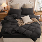 PURE ERA Jersey Knit Duvet Cover Set 100% T-Shirt Cotton Super Soft Comfy 3pc by PUREERA